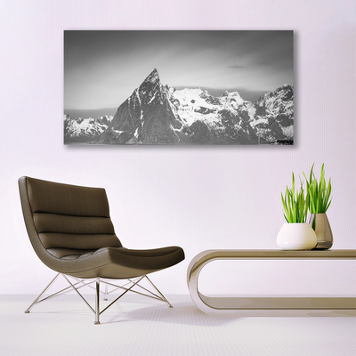 Staklena slika Planinski krajolik