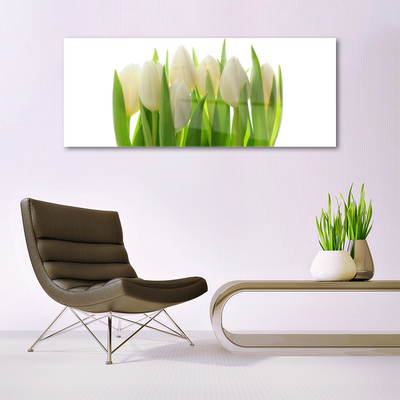 Staklena slika Tulipani Biljna priroda
