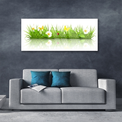 Staklena slika Trava Prirodna biljka