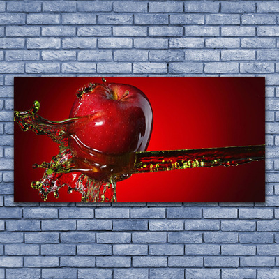 Fotografija na staklu Vodena kuhinja jabuke