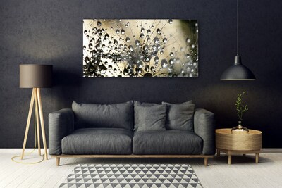 Staklena slika za zid Maslačak Biljka