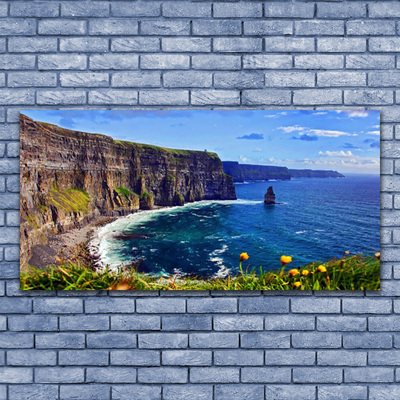 Staklena slika Bay Rocks Sea Landscape