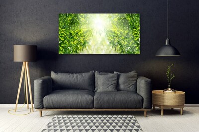 Staklena slika za zid Lišće Prirodna biljka