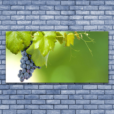 Staklena slika za zid Grapes Leaves Kitchen