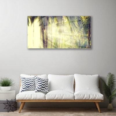 Staklena slika Šumske palme Priroda