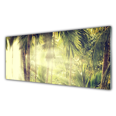 Staklena slika Šumske palme Priroda