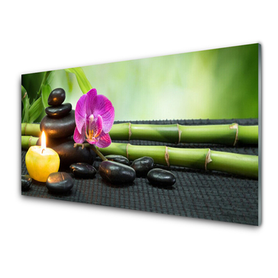 Staklena slika Bamboo Flower Zen Spa