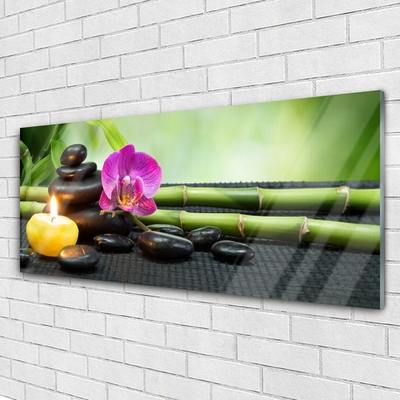 Staklena slika Bamboo Flower Zen Spa