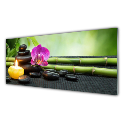 Staklena slika Bamboo Flower Zen Spa