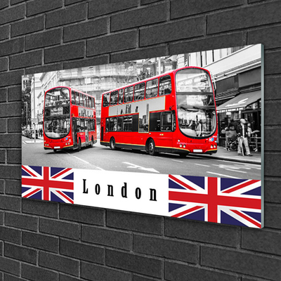 Fotografija na staklu London Bus Art