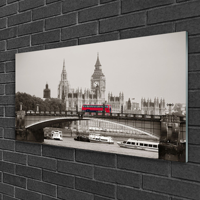 Staklena slika Londonski most Big Ben