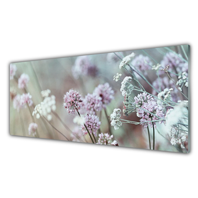 Staklena slika Divlje cvijeće Livada Priroda