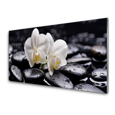 Staklena slika Zen White Orchid Spa