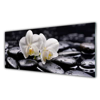 Staklena slika Zen White Orchid Spa