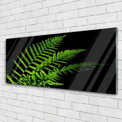 Staklena slika Fern Ferns Leaves