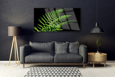 Staklena slika Fern Ferns Leaves