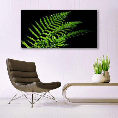 Staklena slika Fern Ferns Leaves