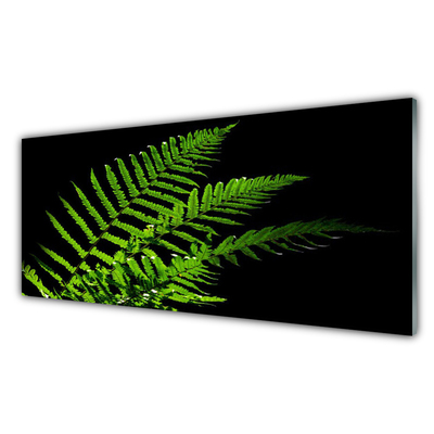 Staklena slika Fern Ferns Leaves