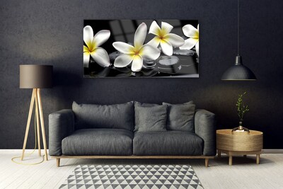 Fotografija na staklu Prekrasan cvijet Plumeria