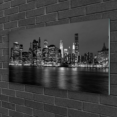 Staklena slika za zid Zgrada grada