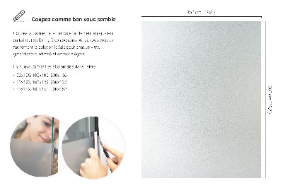 Película fosca para vidro translúcida