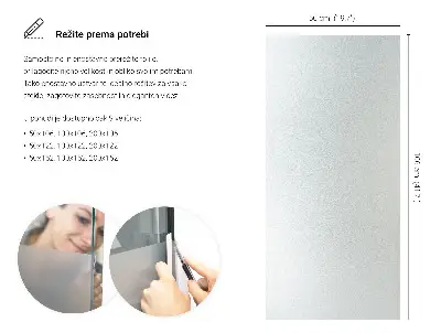 Mat folija za staklo prozirna