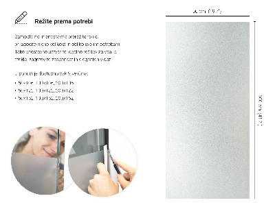 Película fosca para vidro translúcida