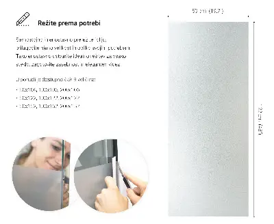 Mat folija za staklo prozirna