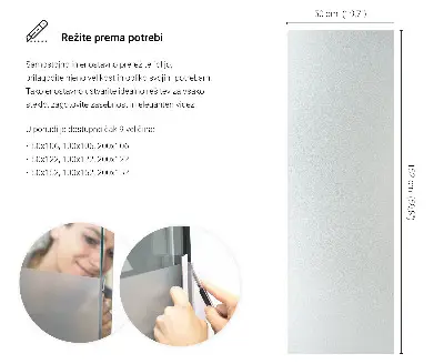 Mat folija za staklo prozirna