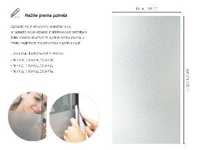 Película fosca para vidro translúcida