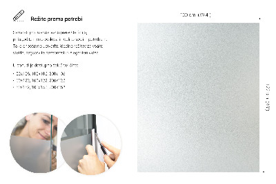 Película fosca para vidro translúcida