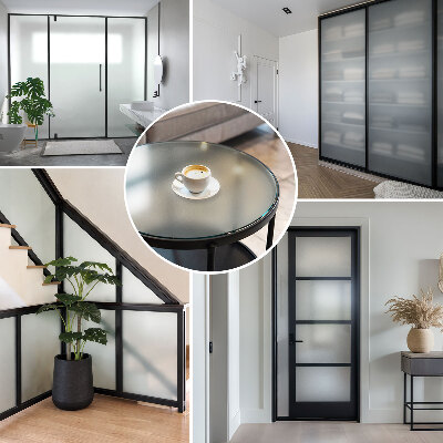 Película fosca para vidro translúcida