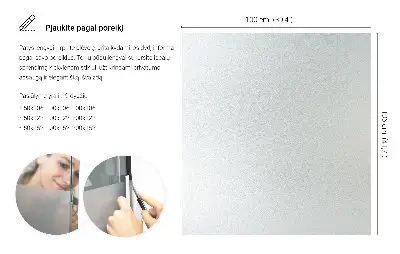 Mat folija za staklo prozirna
