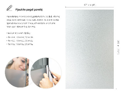 Película fosca para vidro translúcida