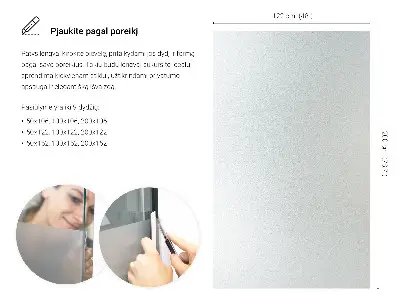 Mat folija za staklo prozirna