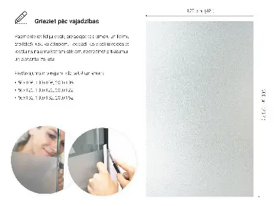 Mat folija za staklo prozirna