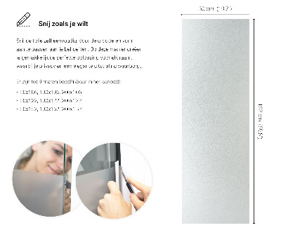 Película fosca para vidro translúcida