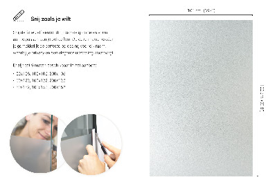 Película fosca para vidro translúcida