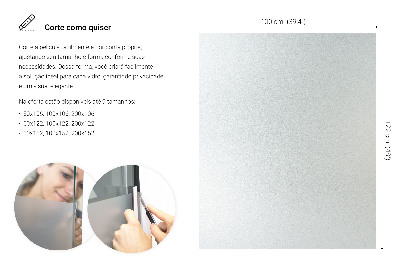 Película fosca para vidro translúcida