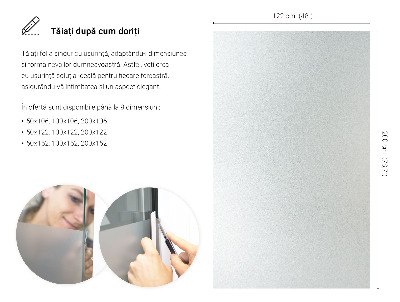 Película fosca para vidro translúcida