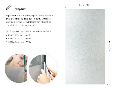 Película fosca para vidro translúcida