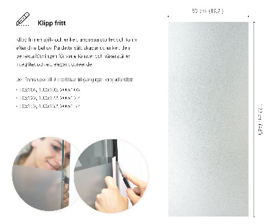 Película fosca para vidro translúcida