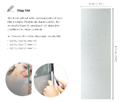 Película fosca para vidro translúcida