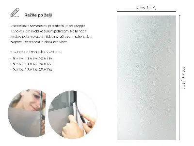 Mat folija za staklo prozirna