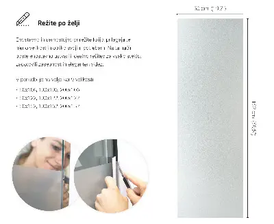 Mat folija za staklo prozirna