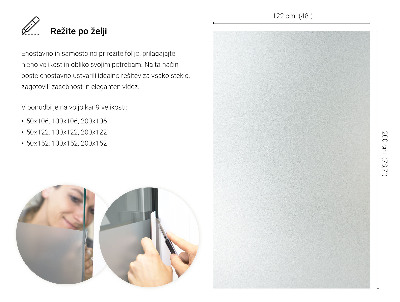 Película fosca para vidro translúcida