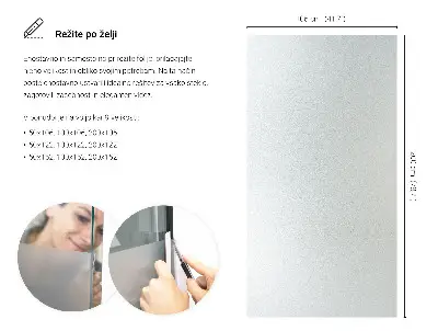 Mat folija za staklo prozirna