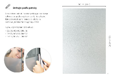 Película fosca para vidro translúcida