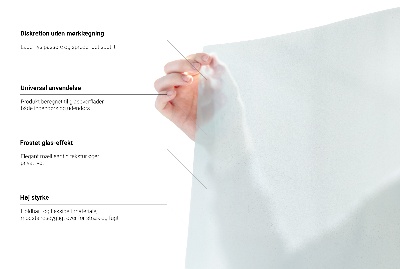 Película fosca para vidro translúcida