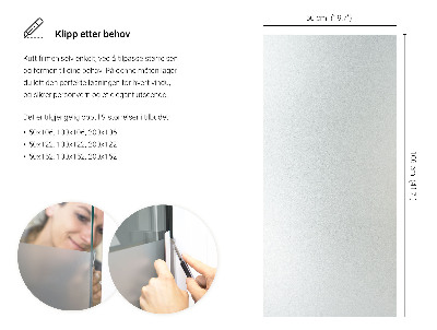 Película fosca para vidro translúcida